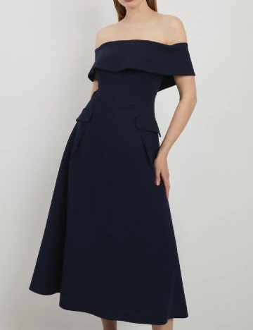 Rochie medie Karen Millen, albastru Albastru