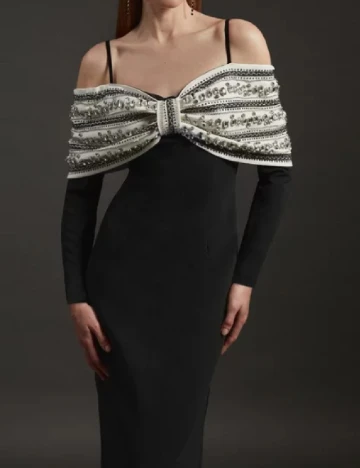 Rochie lunga Karen Millen, negru Negru