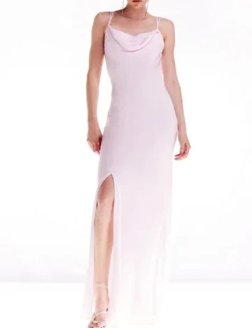 Rochie lunga Karen Millen, roz pal Roz