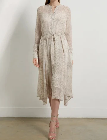 Rochie medie Karen Millen, bej Crem