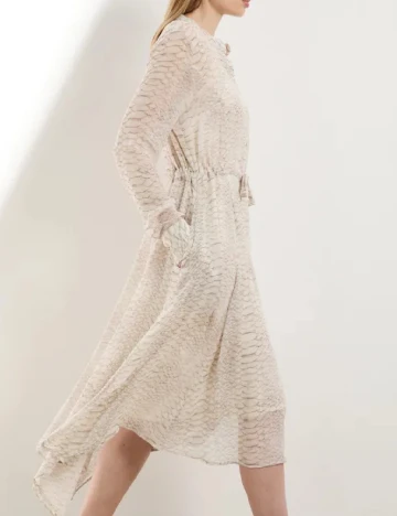 Rochie medie Karen Millen, bej Crem