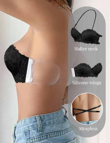Sutien SHEIN, negru Negru