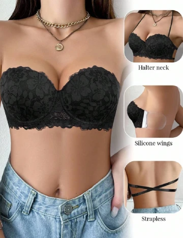 Sutien SHEIN, negru Negru