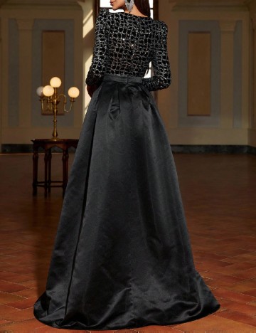 Rochie lunga Faeriesty, negru