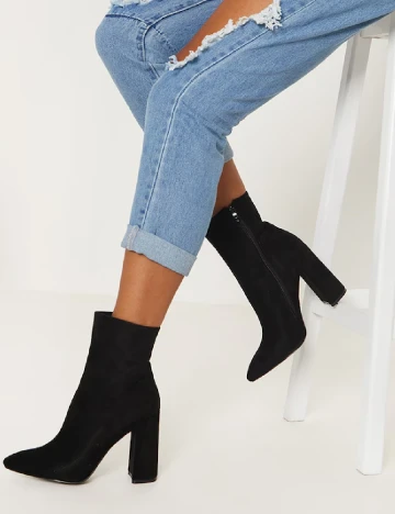 Botine PrettyLittleThing, negru Negru