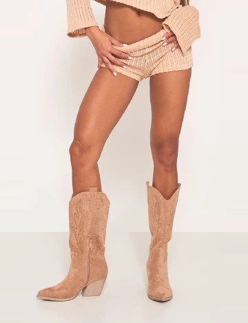 Ciocate PrettyLittleThing, maro deschis Maro