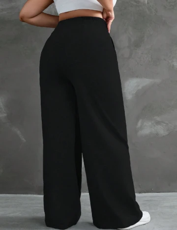 Pantaloni SHEIN CURVE, negru Negru