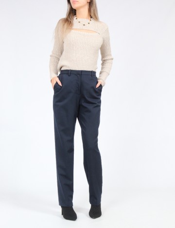 
						Pantaloni Mango, bleumarin