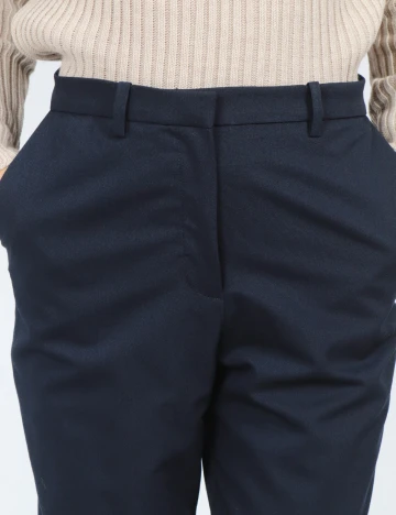 Pantaloni Mango, bleumarin Albastru