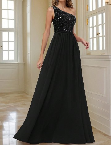 
						Rochie lunga Homeyee, negru