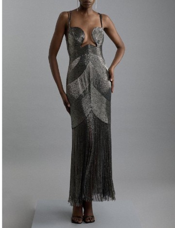 
						Rochie lunga Karen Millen, gri