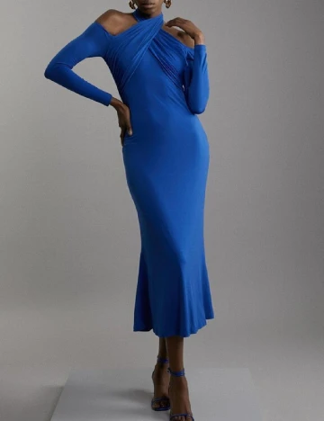 Rochie medie Karen Millen, albastru Albastru