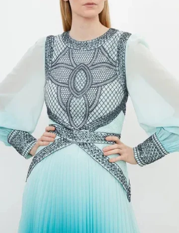 Rochie lunga Karen Millen, albastru Albastru