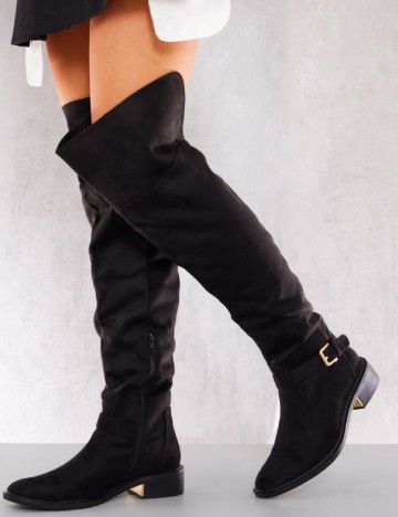 
						Cizme PrettyLittleThing, negru