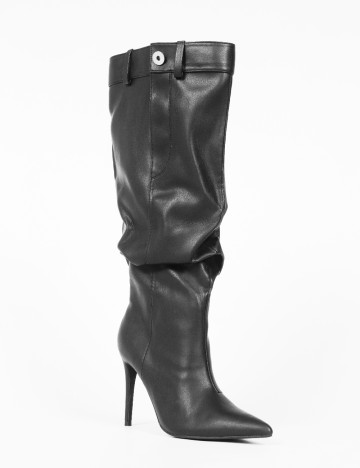 
						Cizme PrettyLittleThing, negru