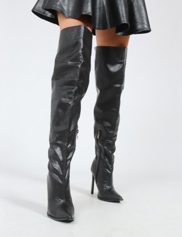 Cizme PrettyLittleThing, negru