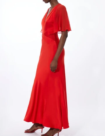 Rochie lunga Karen Millen, rosu Rosu