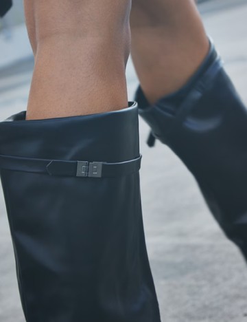 Cizme PrettyLittleThing, negru