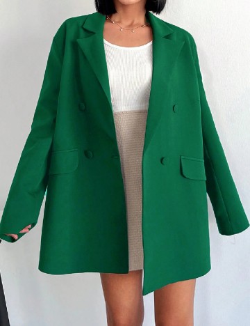 
						Sacou Oversize SHEIN, verde