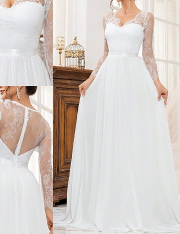 
						Rochie lunga SHEIN, alb