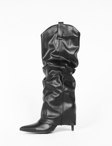 
						Cizme PrettyLittleThing, negru