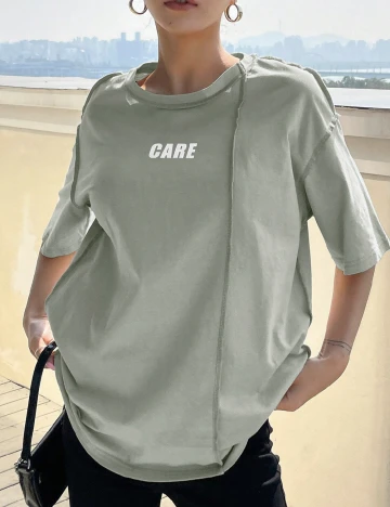 Tricou SHEIN, verde Verde