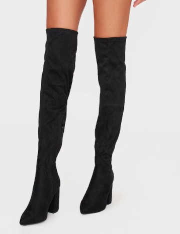 
						Cizme PrettyLittleThing, negru