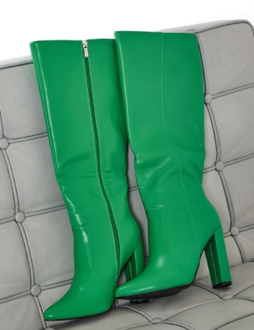 Cizme PrettyLittleThing, verde