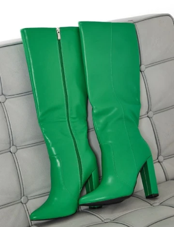 Cizme PrettyLittleThing, verde Verde