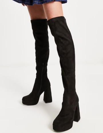 Cizme PrettyLittleThing, negru