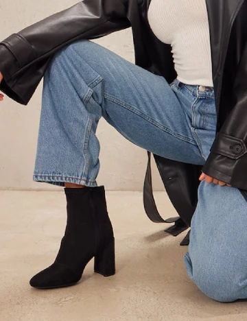Botine PrettyLittleThing, negru Negru