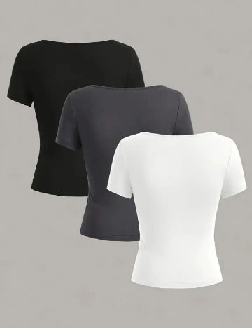 Set Tricouri SHEIN, mix culori Mix culori