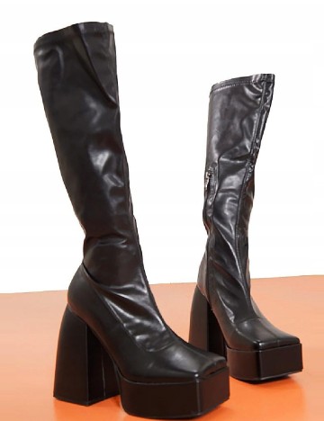 Cizme PrettyLittleThing, negru
