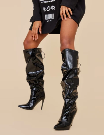 Cizme PrettyLittleThing, negru Negru
