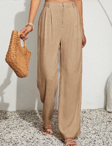 
						Pantaloni SHEIN, crem