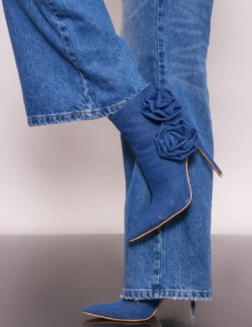Botine PrettyLittleThing, albastru Albastru