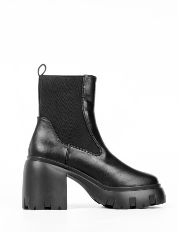 Botine PrettyLittleThing, negru