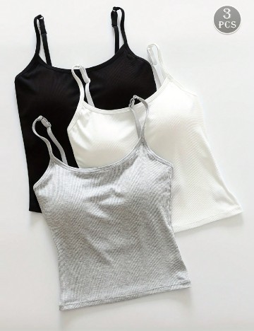 
						Set topuri 3 bucati SHEIN, mix culori