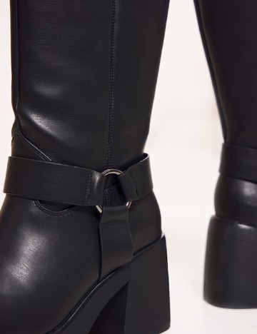 Cizme PrettyLittleThing, negru