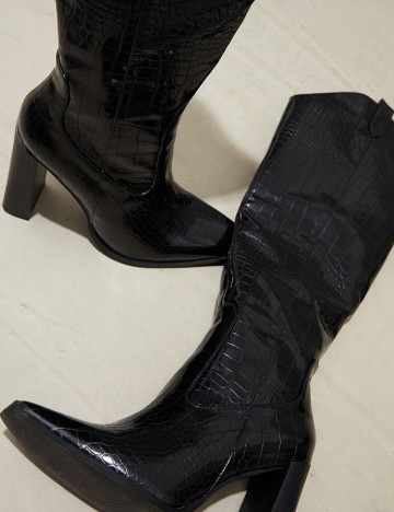 Cizme PrettyLittleThing, negru