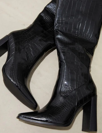 Cizme PrettyLittleThing, negru Negru