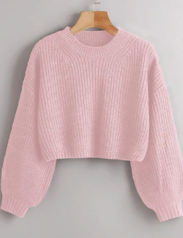 Pulover Oversize SHEIN, roz Roz