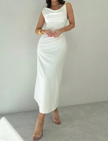 
						Rochie lunga SHEIN, alb