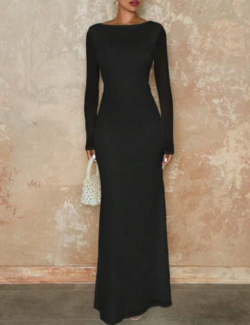 Rochie lunga SHEIN, negru Negru