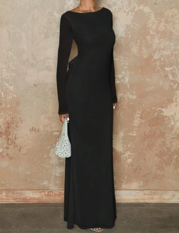 Rochie lunga SHEIN, negru Negru