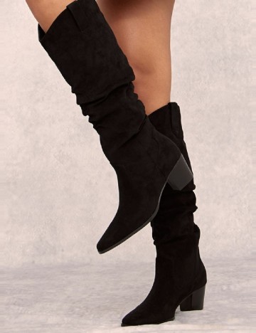 
						Cizme PrettyLittleThing, negru