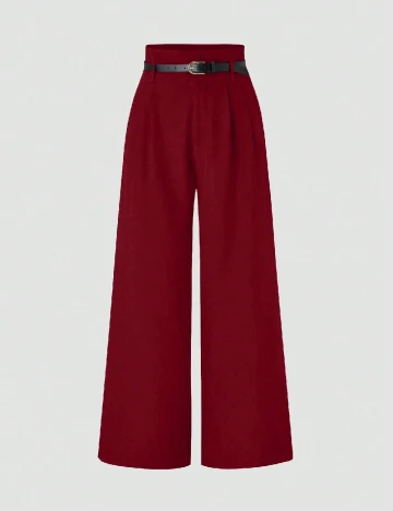 Pantaloni SHEIN CURVE, visiniu Rosu