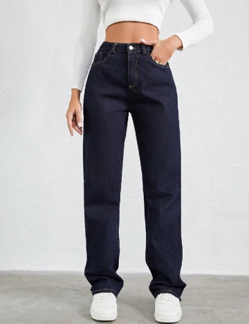 Blugi SHEIN, bleumarin Albastru