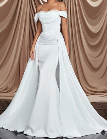 
						Rochie lunga SHEIN, alb