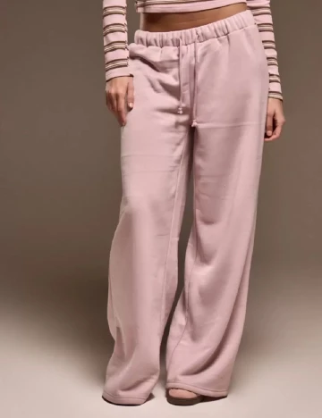 Pantaloni SHEIN, roz Roz
